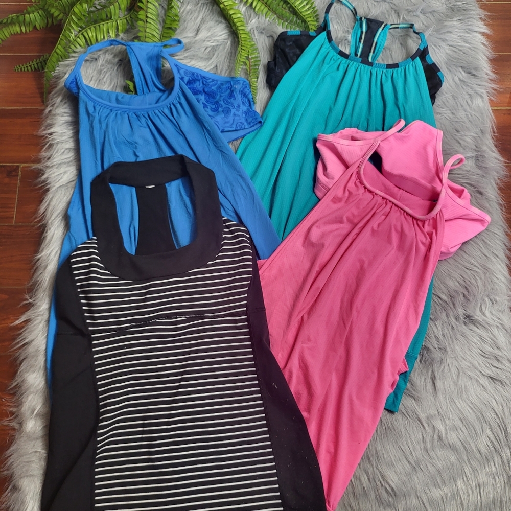 Bundle of 4 Lululemon Active Sleeveless Tops